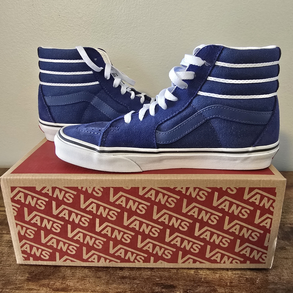 Vans Blue High-Top Sneakers - Picture 4 of 8